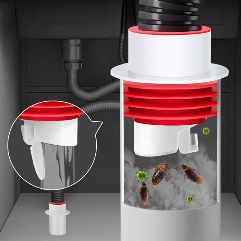 

Sewer Deodorant Floor Drain Core Kitchen Drain Filter Anti Odor Pest Strainer Plug Trap Prevention Anti-backflow Sealing Plug