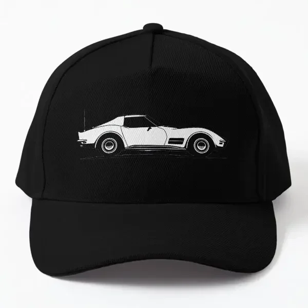 

Vector Illustration Of A Stylish Corvett Baseball Cap Hat Casquette Sun Czapka Printed Bonnet Outdoor Women Solid Color Black