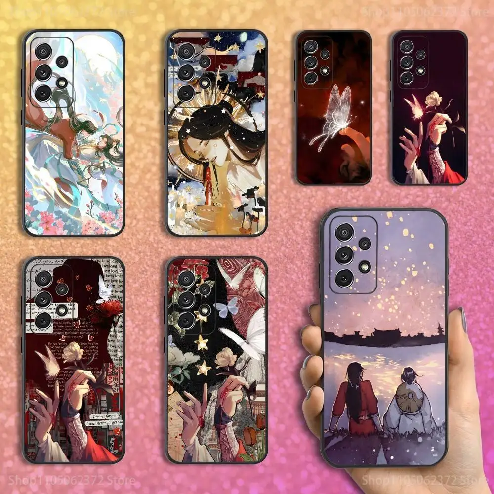 

H-Heavens Officials Blessings Phone Case For Samsung S25,S24,S23,S22,S21,S20,S10,Ultra,Plus,Lite,FE,Soft Silicone Black Cover