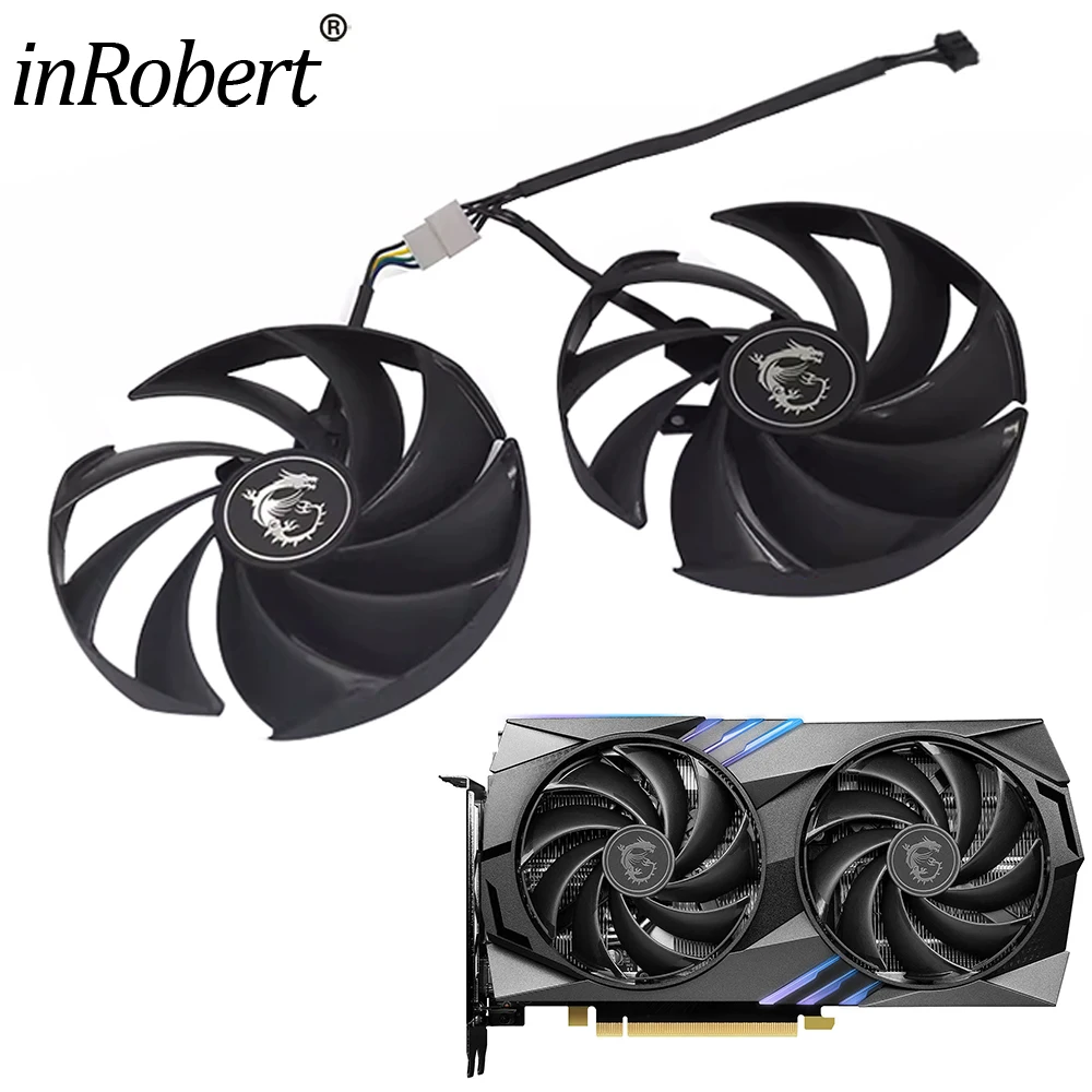 New Original RTX4060 RTX4060Ti Video Card Fan For  MSI RTX 4060 4060Ti Gaming X GPU Cooling Fan