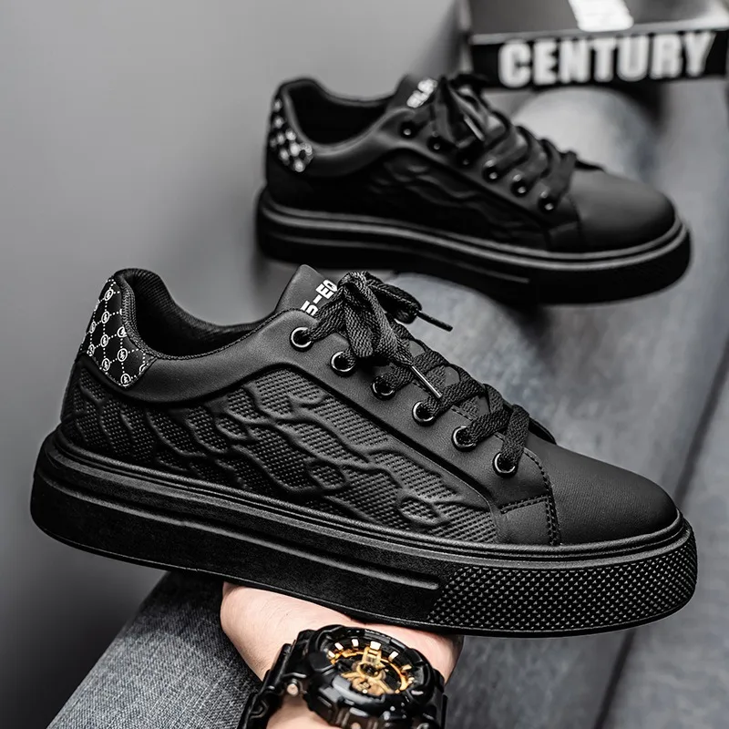 

Классическая мужская обувь, универсальная, Лидер продаж, мужская кожаная повседневная обувь, модные дышащие кроссовки, мужские теннисные спортивные кроссовки высокого качества на шнуровке