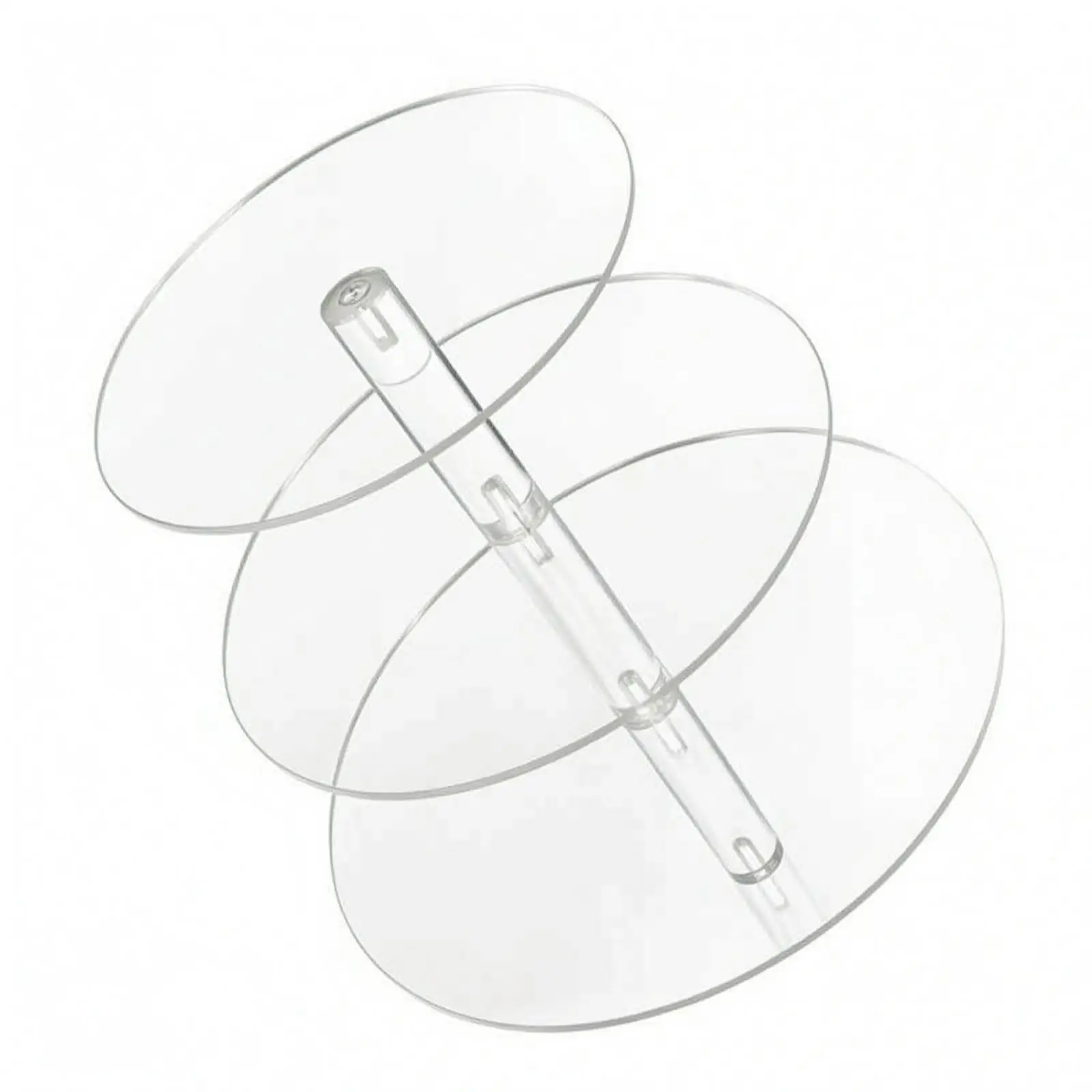 Transparent Acrylic Dessert Display Stand Stacked Cake Holder for Wedding Birthday Party Showcase