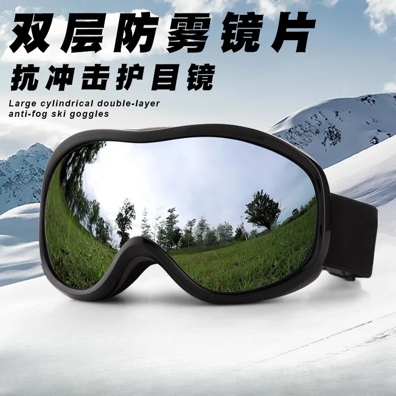 

Ski Goggles Double Layer Anti Fog HD Windproof Professional Snowboard Glasses