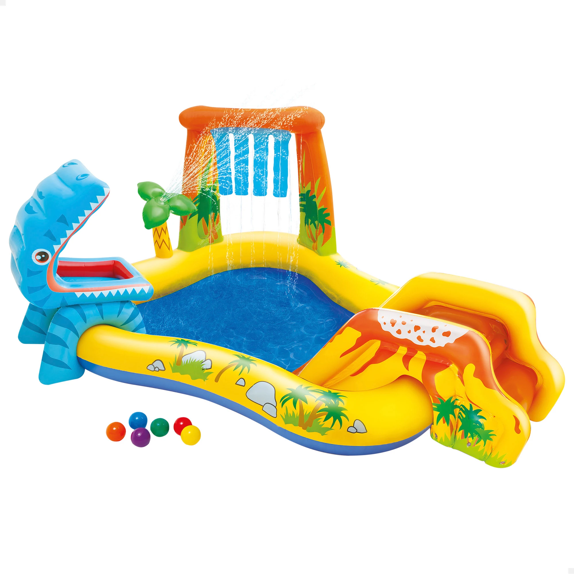 Inflatable Game Center INTEX dinosaur 249x191x109 cm 272l