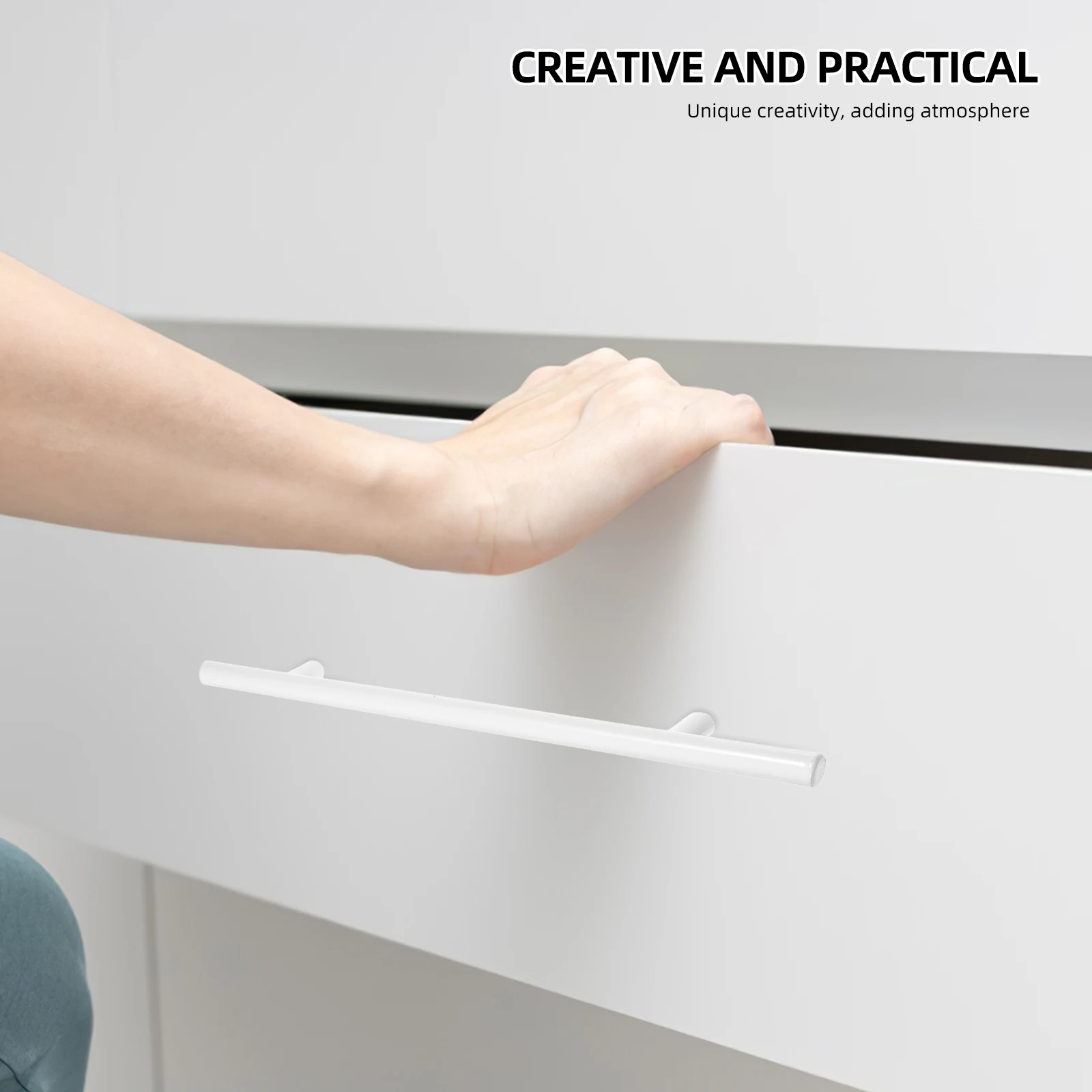 

2pcs Cabinet Door Handle Stainless Steel Modern Pulls Durable Drawer Hardware Kitchen Furniture Handles For Wardrobe Shower