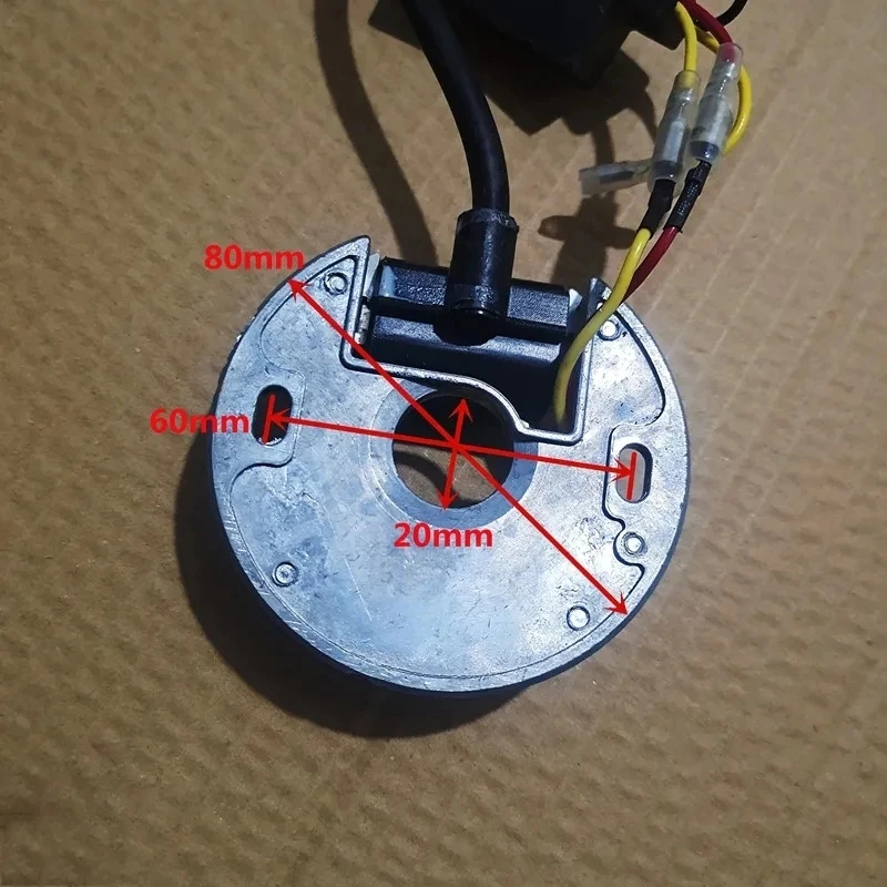 Ignition Module Coil w/ Capacitor For Chainsaw YD78 78 7800 YD81 78CC 2 stroke chain saw ignitor condenser magneto stator