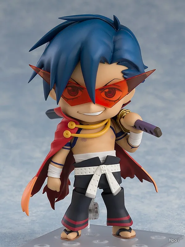 100% Original:Anime Tengen Toppa Kamina Q version figma PVC Action Figure Anime Figure Model Toys Figure Collection Doll Gift