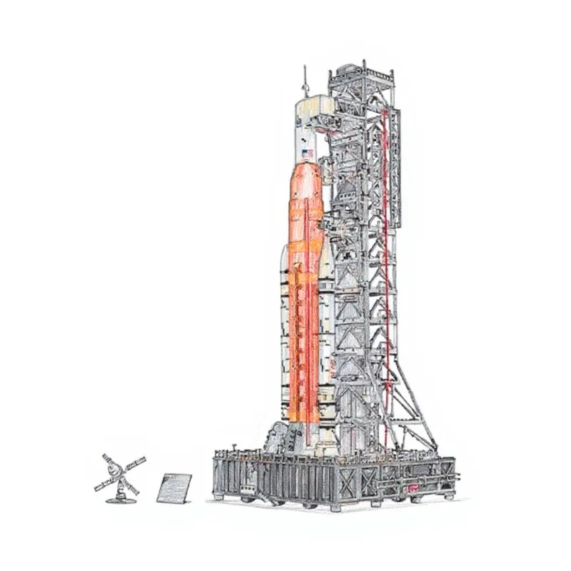 

2025 Artemis Space Launch System Building Block Model Assembly Technology Series Toys Children Adult Christmas Gifts