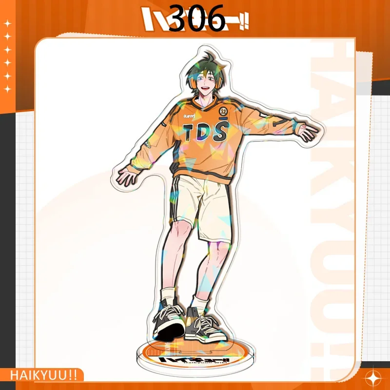 Anime Haikyuu!! Cosplay Cartoon Room Decoration acrilico Laser Standing Sign ornamenti Desktop regalo di compleanno di natale invia amici