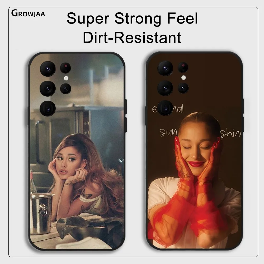 

Singer A-Ariana Grande Phone Case for Samsung Galaxy S24 Ultra S22 S23 Ultra S21 S20 5G Protective Silicone TPU Funda