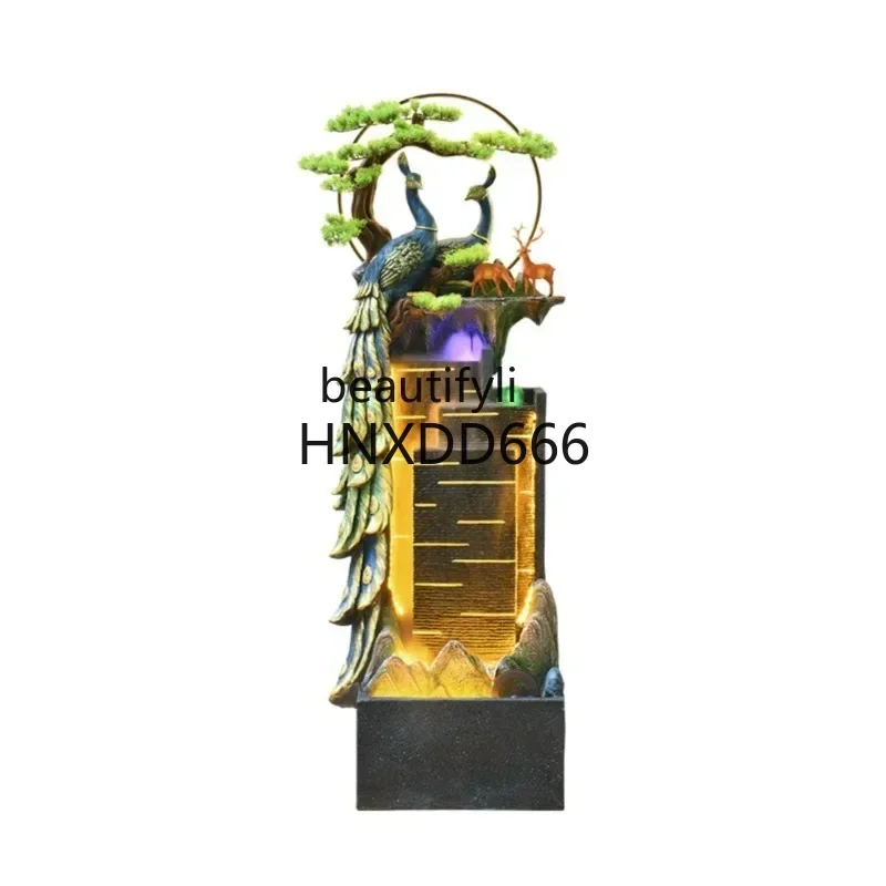 Water Fountain Decoration Circulating Water Makes Money Fengshui Wheel Living Room Decoration Water Landscape Floor