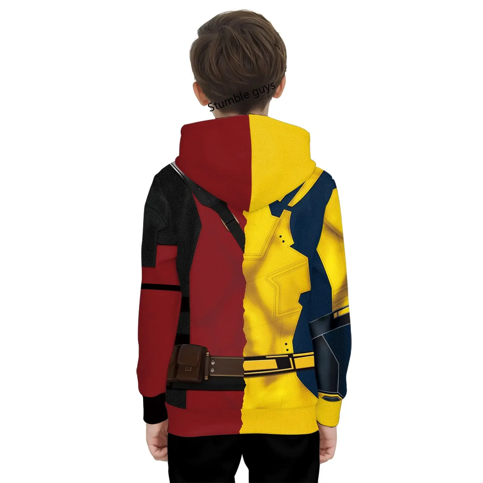 Disney Marvel Kids Superhero Cosplay Deadpool Wolverine Boys Hoodies Halloween Jacket Howlett Party Men Women Streetwear Top