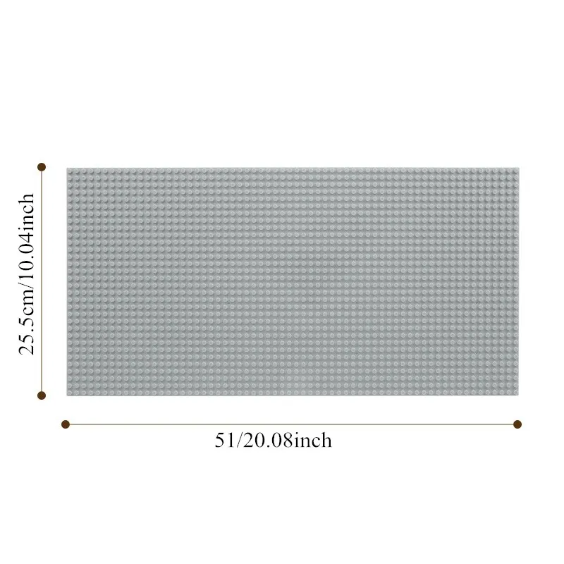 Planche de Base de blocs de construction classiques 32x64 trous, blocs de construction assemblés à monter soi-même, compatibles avec les jouets cadeaux de marque pour enfants