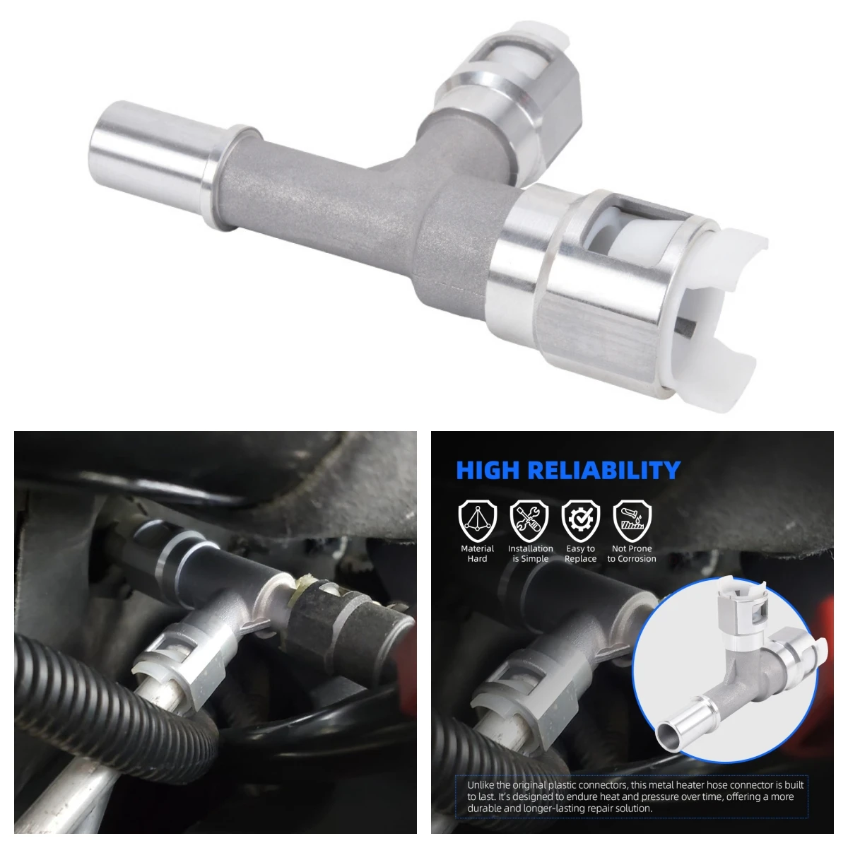 

Metal Heater Hose Connector For Cadillac For Chevrolet For GMC ​15055343 800-413HP