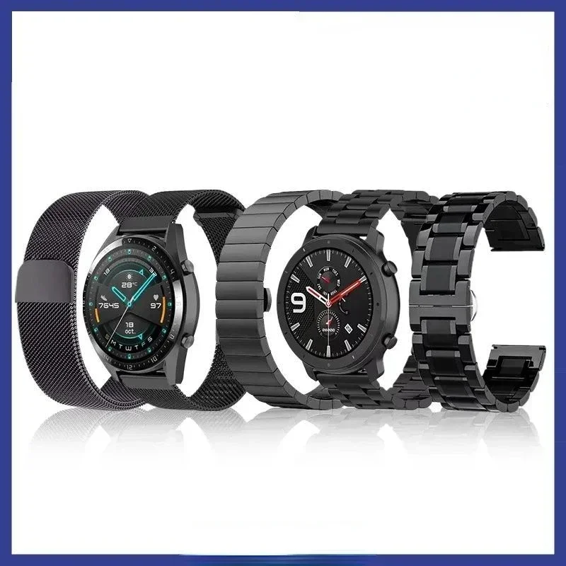 Твердый ремешок для часов из нержавеющей стали для Huawei GT3, ремешок для часов Gt2pro, изысканная сталь Huami GTS Glory GS3 Xiaomi Watchs1, металлический ремешок