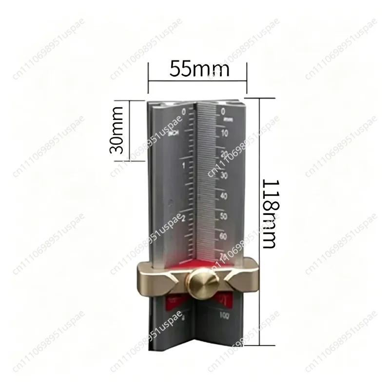 Multifunctional Woodworking Tools Drill Limit Ring Installation Aid Router Table Saw Height Gauge Drill Angle Measure Rule ZS03F