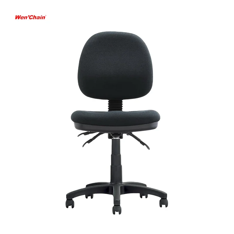 Office chair work task chair without arms fabric swivel typing computer office desk midback staff task chair