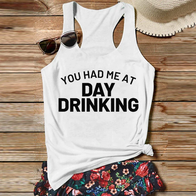 Drinking Cute Tops Funny Day Drinker Women Clothes Cue Drive Fashion Clothing Funny Party Club White Top