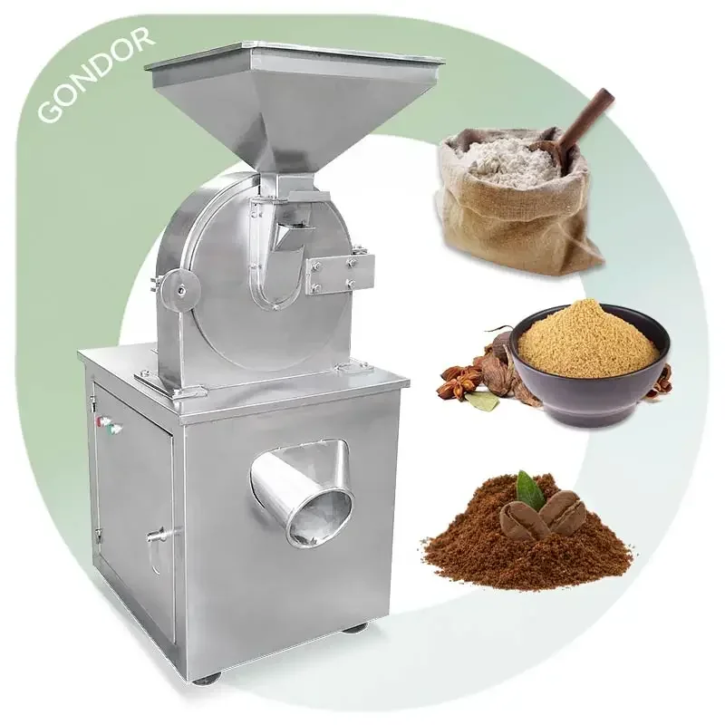 Cinnamon Powdered Icing Sugar Corn Grinder Stainless Hammer Mill Pulverizer Soybean Powder Grind Machine