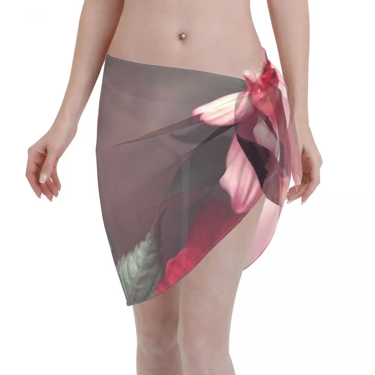 

Promotion Vibrant Pink Red Floral Bouquet Women's Beach Wrap SkirtBeach Club Accessorize Beach Casual Wrap