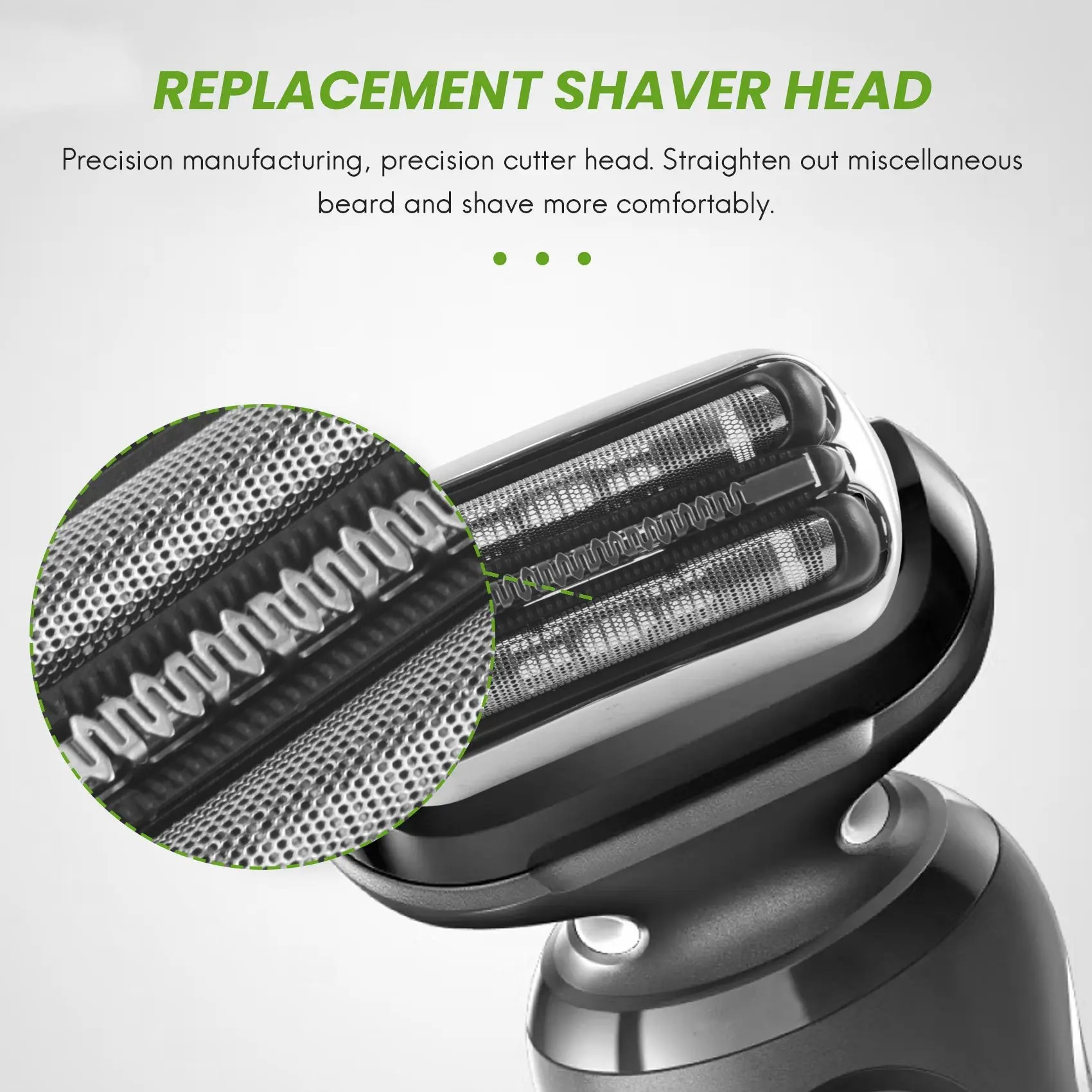 A69TEconomical Replacement Shaver Foil&Cutter Set for Braun Series 3 21S 32S 320S-4 330S-4 340S-4 350CC-4 Shaver Head