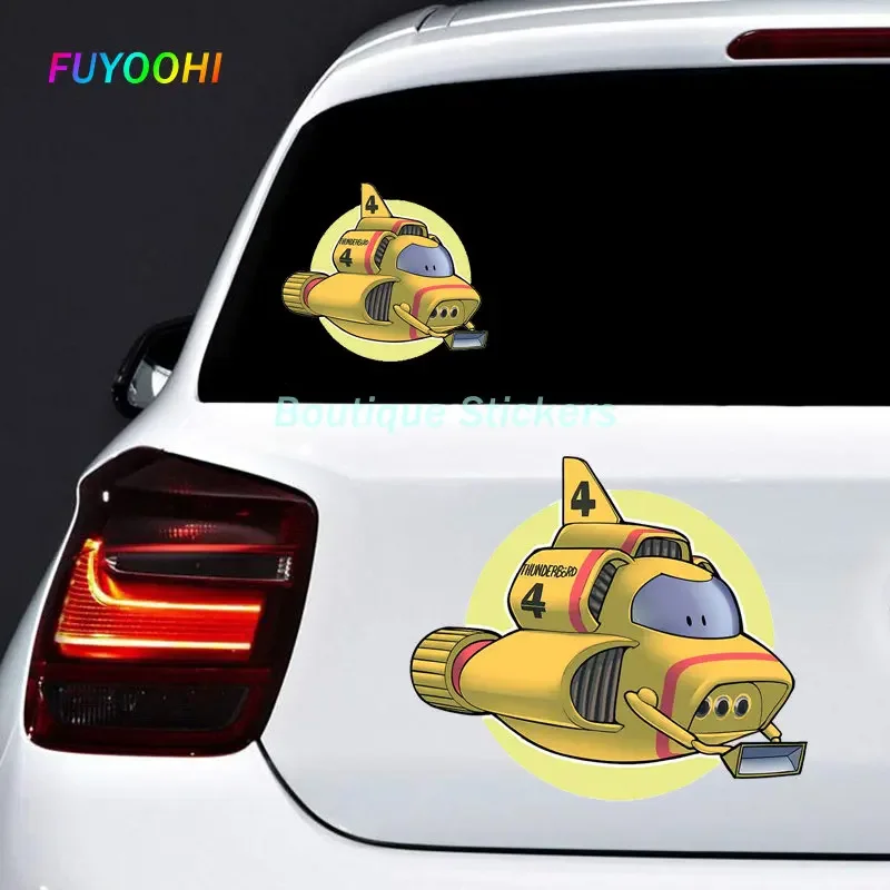 FUYOOHI Play Stickers Car Assessoires for Thunderbird 4 Car Sticker Personality Decal Motorcycle Surfboard Vinyl Decals