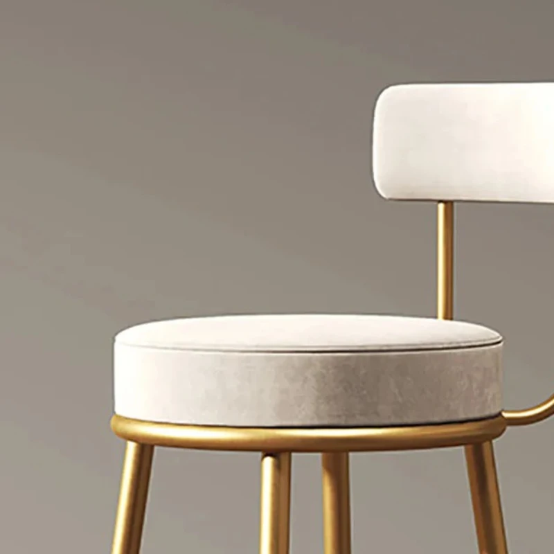 

High Bar Chair Nordic Luxury Modern Metal Minimalist Design Counter Height Chairs Kitchen Bar Stools Taburete Cocina Furniture