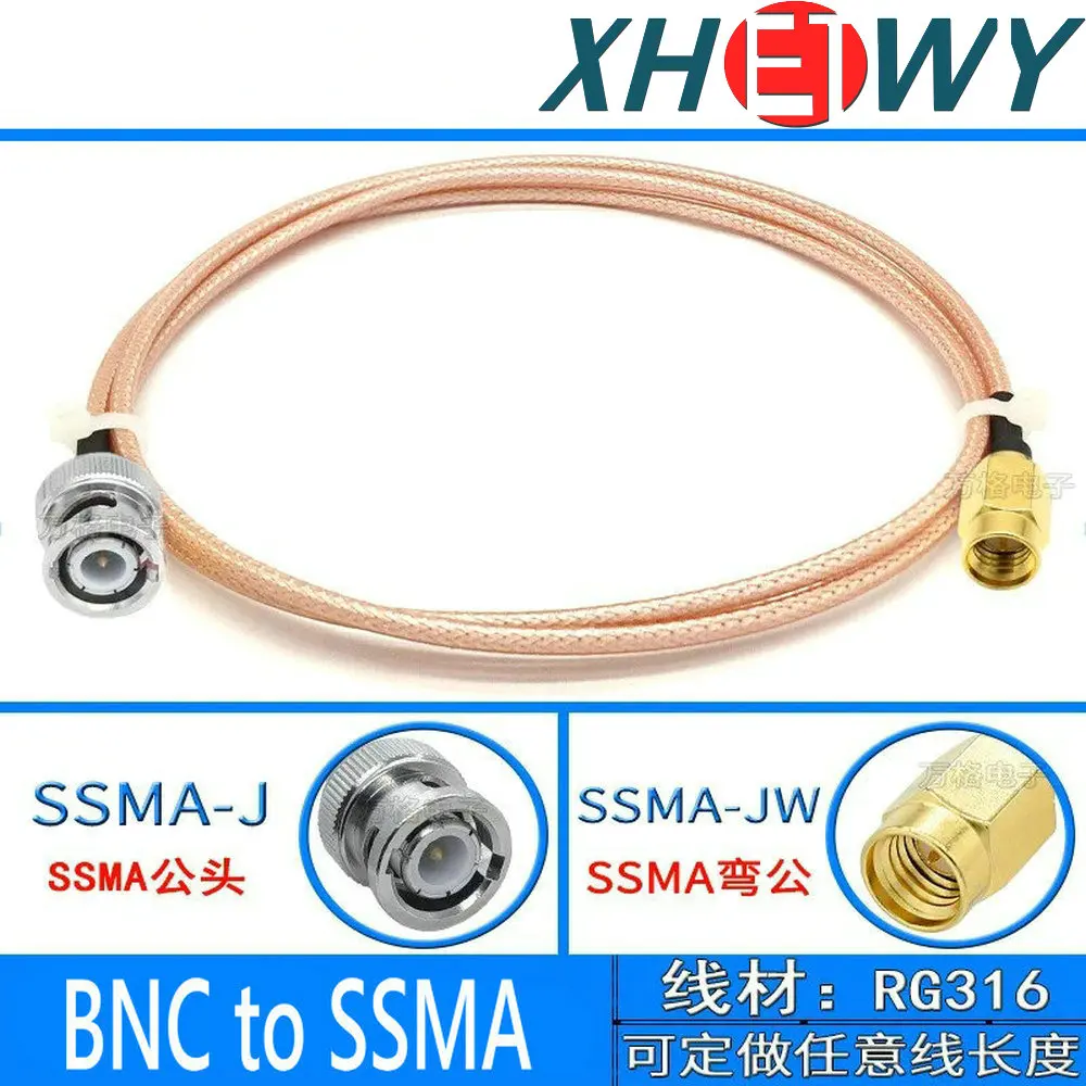 

BNC to SSMA RF connection cable RG316SSMA extension jumper BNC-J SSMA-J