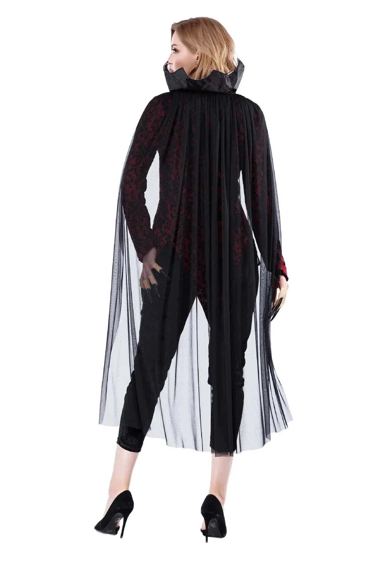 Costumes de Vampire Gothiques d'Halloween pour Femmes, Cosplay de Zombie Trempé, Costume de Reine Adulte, Tenue de ix