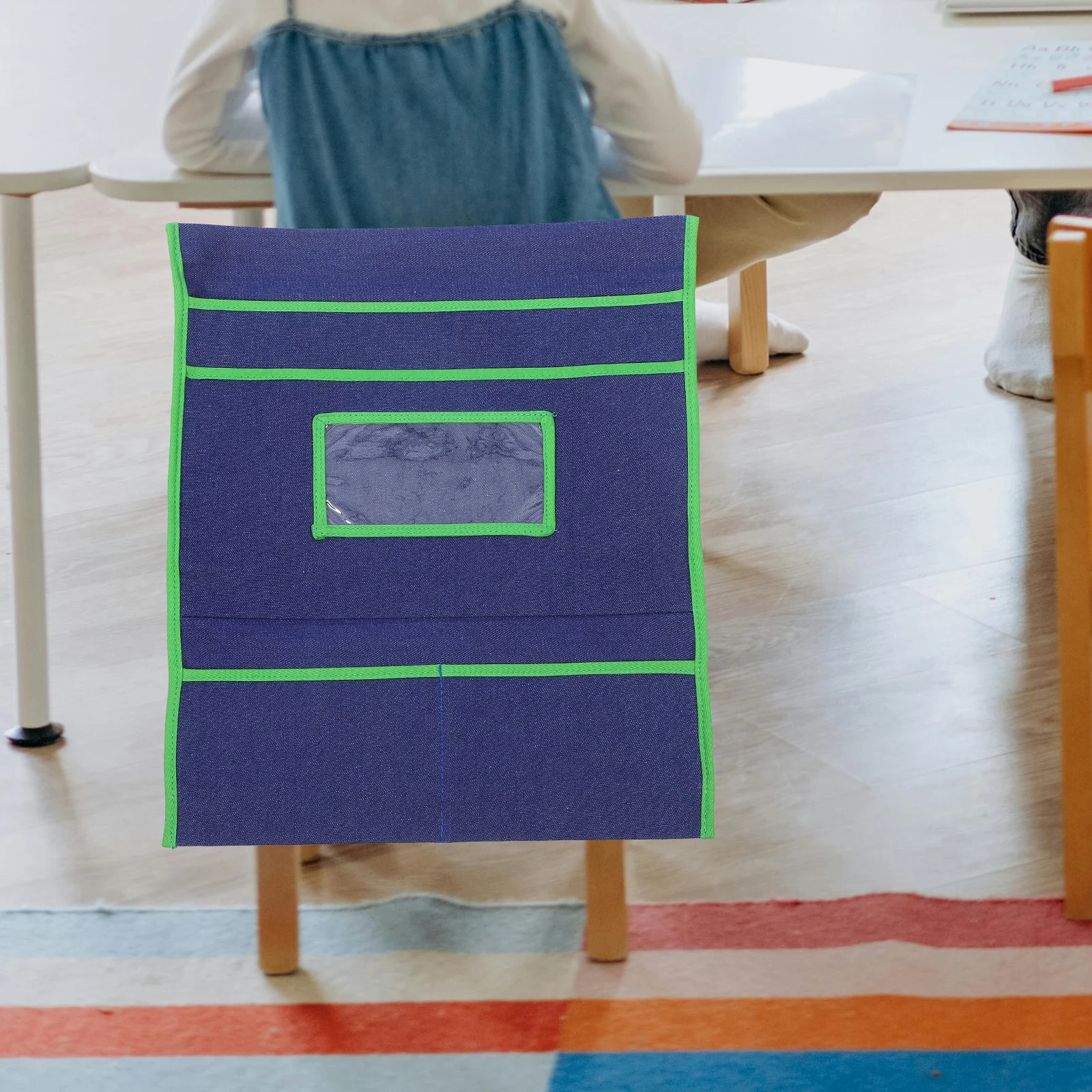 

Chair Back Storage Bag Polyester Organizer Hanging Pocket for Classroom Chair Storage Organizer Seat Sacks