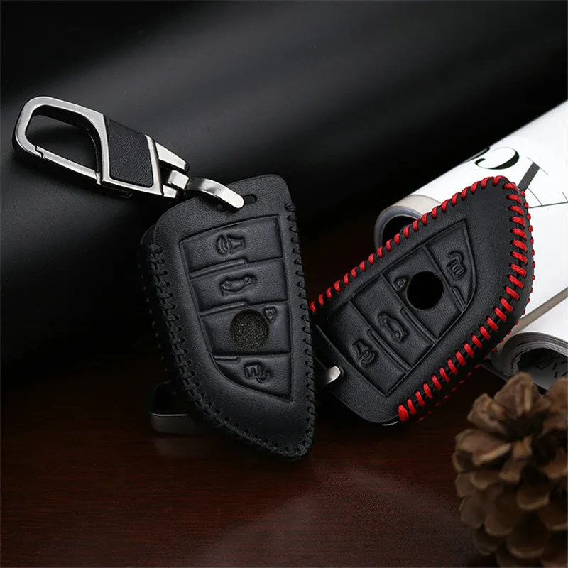 Remote Smart Car Key Case Cover For BMW F30 F20 X1 X3 X5 X6 X7 F20 E34 E90 E60 E36 Smart-2/3button Auto Key Cover Bag Fob Shell