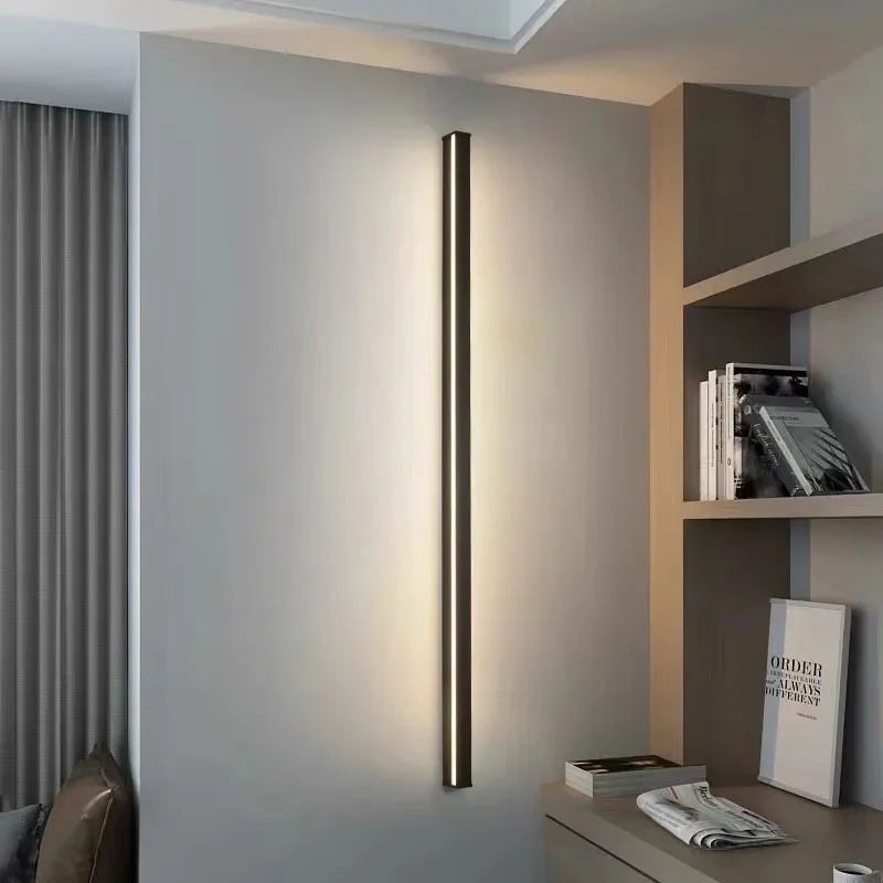 

2025 Superlong Minimalist LED Wall Light AC85~265V Line Sconce Lamp For Indoor TV Background Aisle Living Room Villa Decor