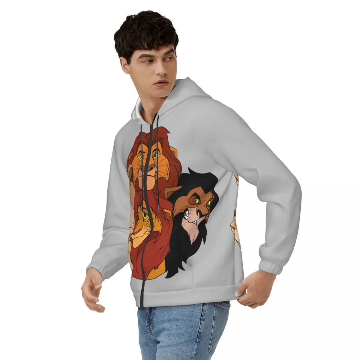 Der löwen könig männer hoodie disney der löwen könig film kleidung Humorvolle Hoodies klassisch