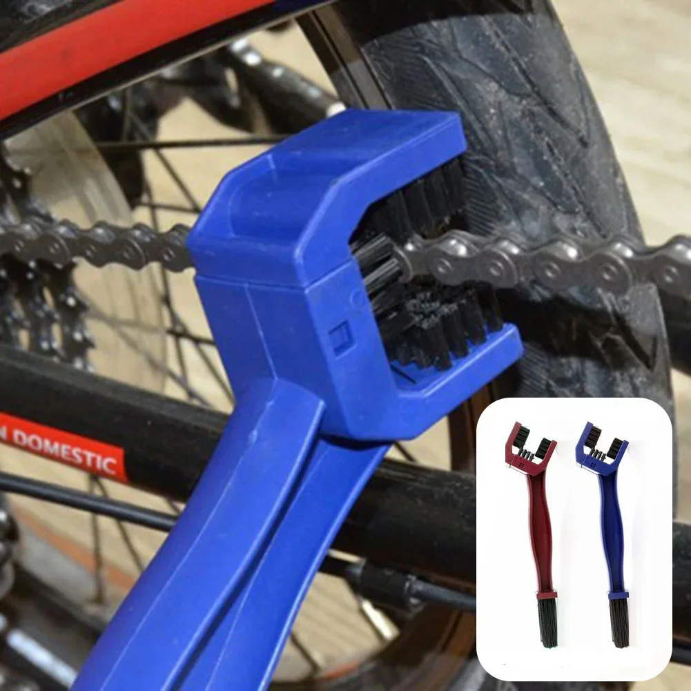 Portable Bicycle Chain Cleaner Motorcycle Road Bike Chain Clean Brush Bicycle Clean Tool Kit Cycling Chain Cleaner Maintenance