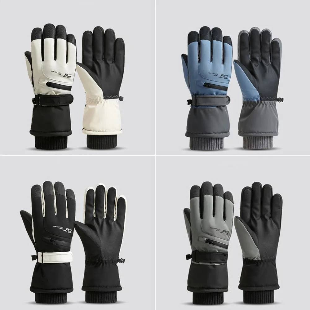 

Windproof Skiing Gloves for Men Waterproof Full Palm Gloves Touch-screen Sports Cycling Motocycle Snowboard Gloves Winter