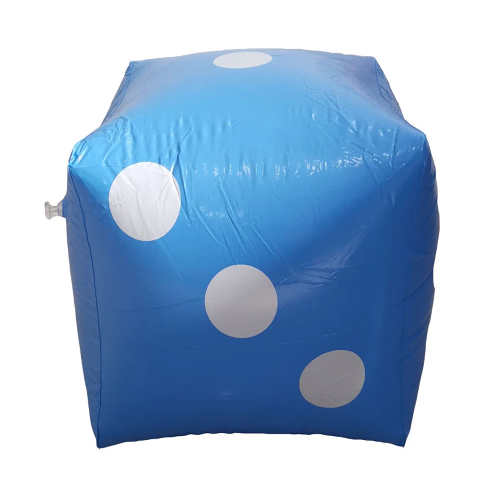 Dados infláveis ao ar livre engraçados piscina fontes de festa crianças brinquedos para crianças adultos jogo cubo brinquedos 30*30cm