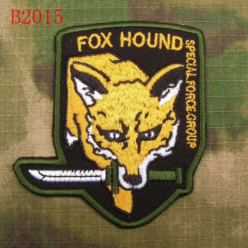 Embroidered  Patch Metal Gear Solid MGS FOX HOUND Special Force Group Hook On