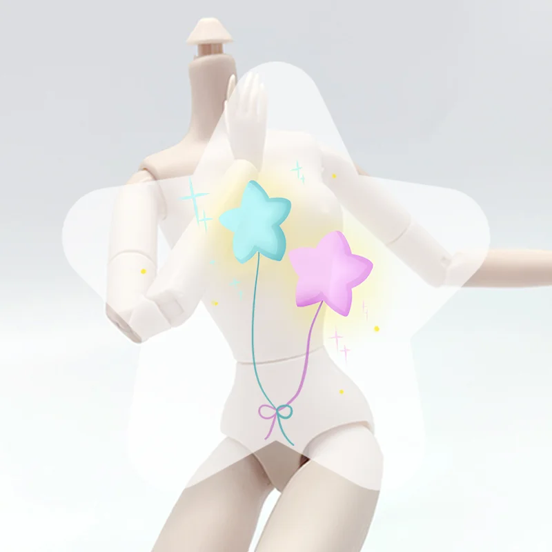 1/6 Doll Body Movable Jointed Nude For 30cm High Jointed Doll Body Fashion White Skin Doll Figure Model For Girl Toys