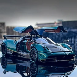 JKM 1:32 Pagani Huayra Supercar diecast e veicoli giocattolo modello di auto in metallo ammortizzatore Sound Light Collection giocattoli per auto regalo