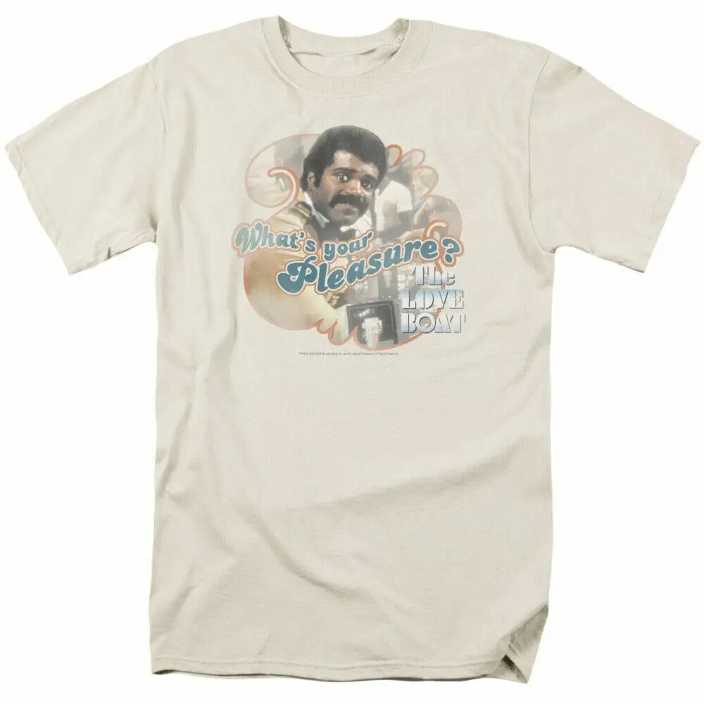 The Love Boat Issac T Shirt Mens Licensed Classic TV Show Cream