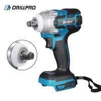 Drillpro 1/2'' 350N.M Torque Cordless Electric Impact Wrench Brushless Electric Wrench Hand Drill Power Tool For 18V Battery