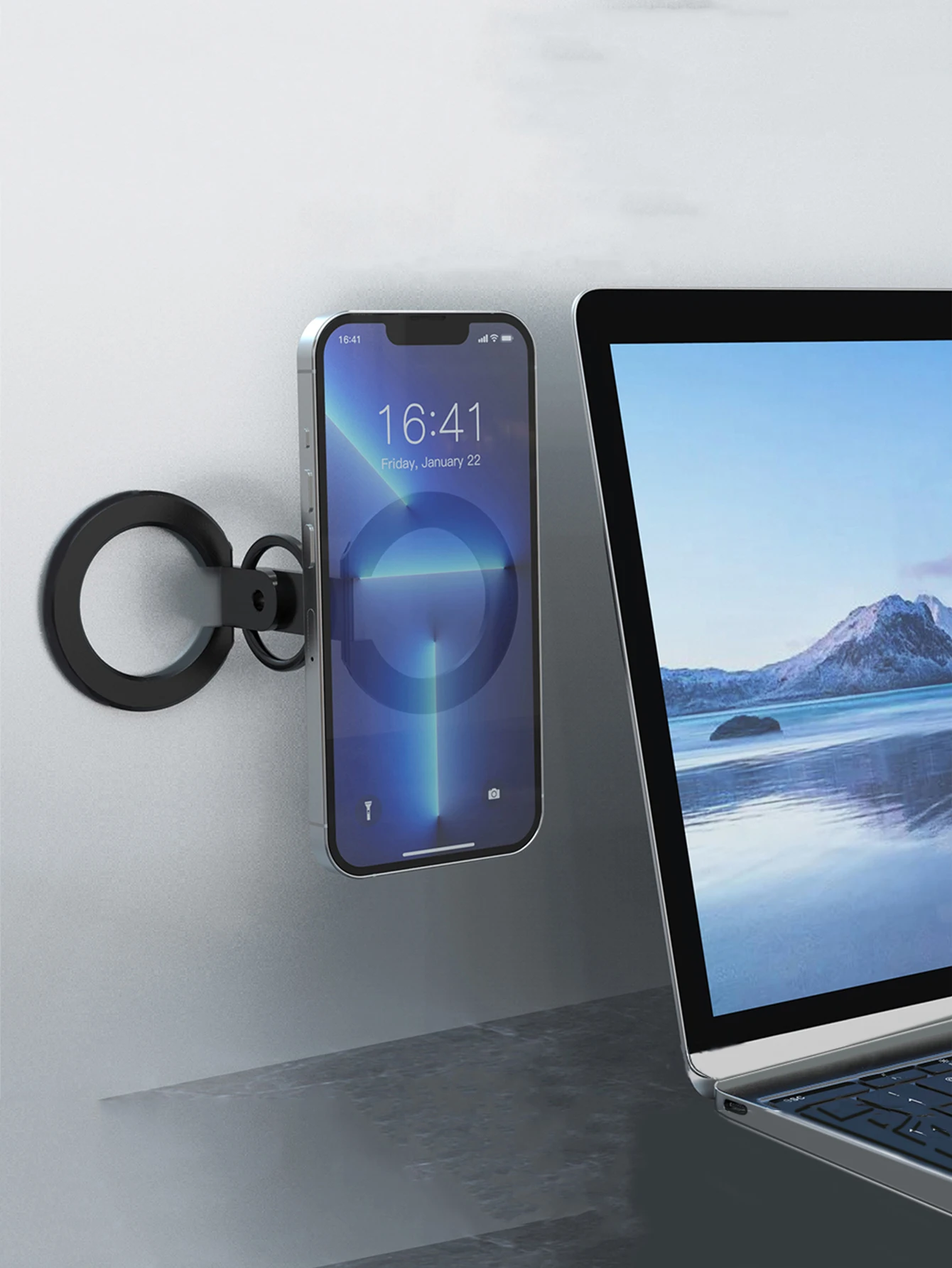 Für magnetischen Fingerschließe, 4 Abschnitte, doppelseitige magnetische Saugkraft, 1 Stück, ultraleicht und ultradünn, starke Saugkraft, drehbar, 360 Grad ° – Detail 7