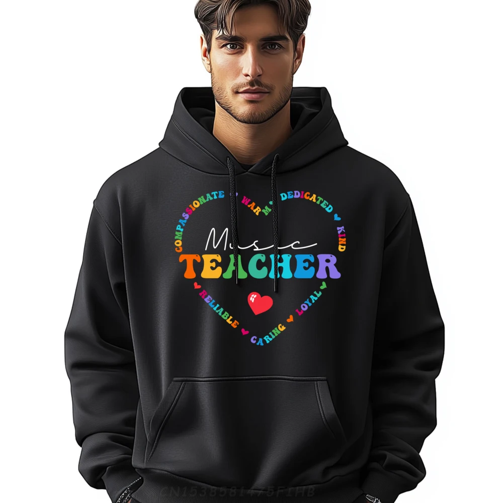 

Cute Music Teacher Appreciation Back to School Funny Shirt High Quality Men's Hoodie