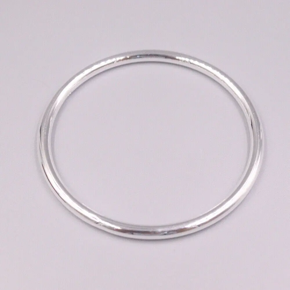 

Real S999 Fine Silver Bangle Round Band Bangle 2.36inch Dia.