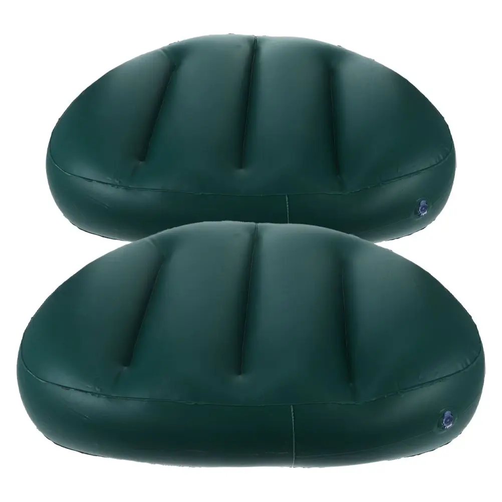 

2Pcs Inflatable Boat Seat Cushion PVC Material Foldable Kayak Pad Rafting Camping Fishing Long Use Lightweight Storage