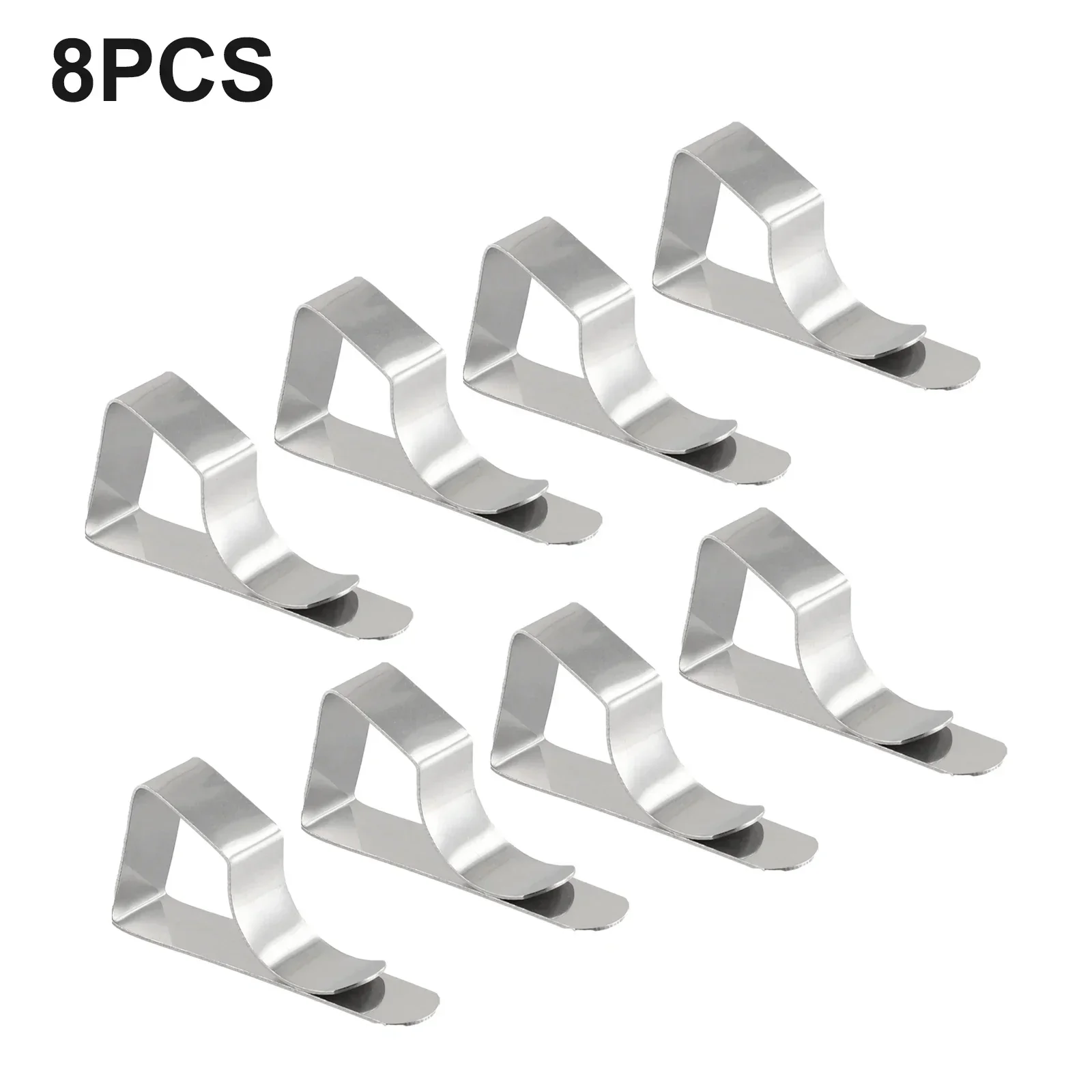 8pc Stainless Steel Tablecloth Clip Mini Glass Table Tablecloth Stable Clip For Restaurant Party Fixed Clip