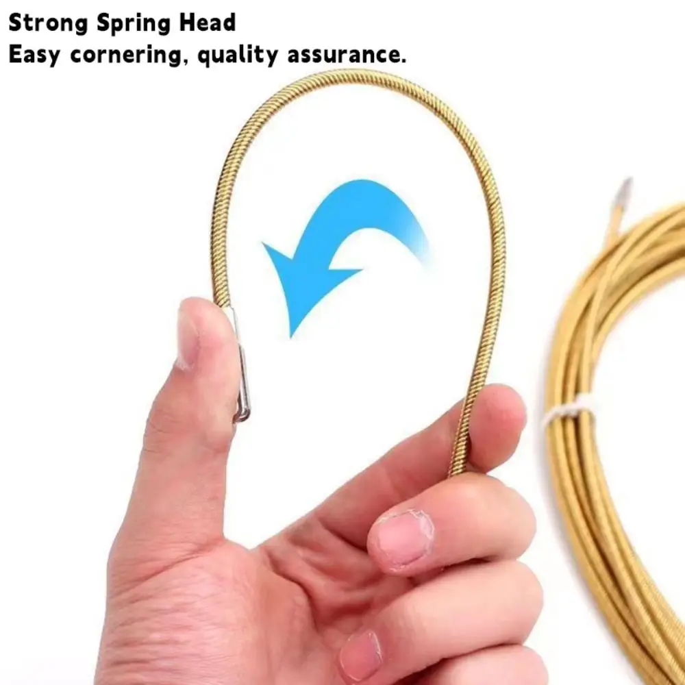 Carbon Steel Wire Puller Connector Head Connect To 4mm Wire Cable Puller Accessories Automatic Thread Guide Electrician Tools