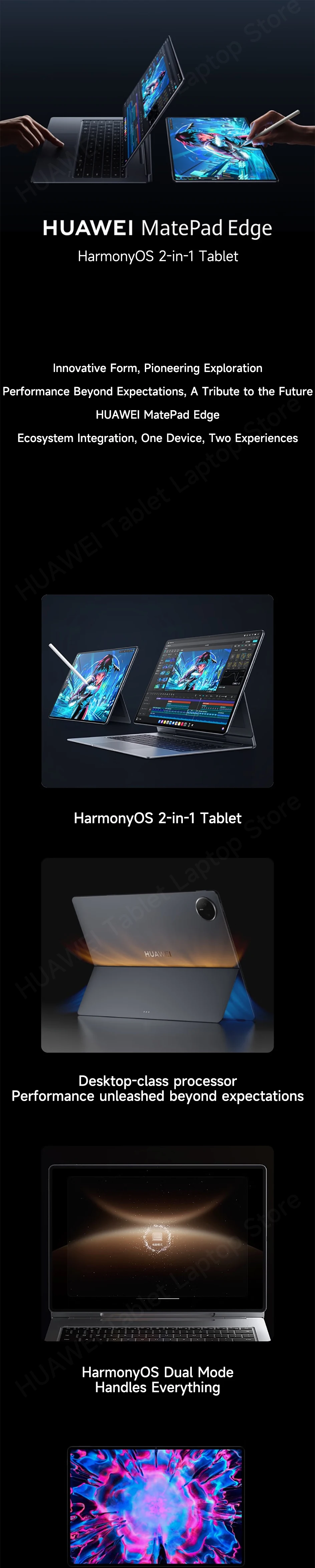 2026 HUAWEI MatePad Edge Liquid-Cooled Version PaperMatte Screen CPU KirinX90 14.2-inch OLED 120Hz 3.1K HarmonyOS5 12900mAh