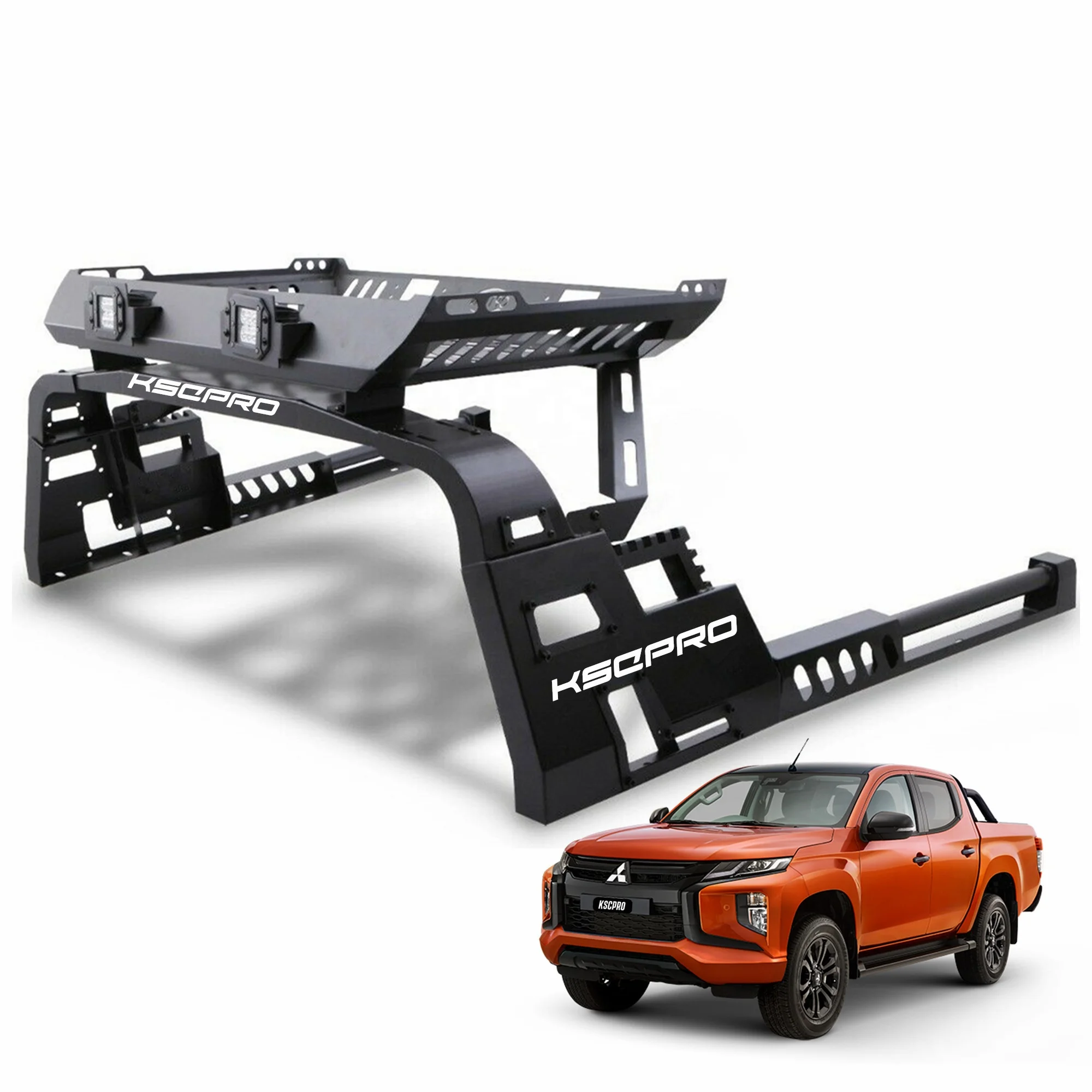 KSCPRO 4x4 Roll Bar Sports Bar For Mitsubishi MR Triton L200 2022 With Led Light