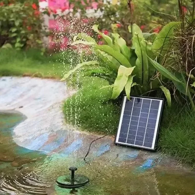 Hot sales Outdoor solar fountain water pump small automatic water circulation aeration pump courtyard pool water sprinkler